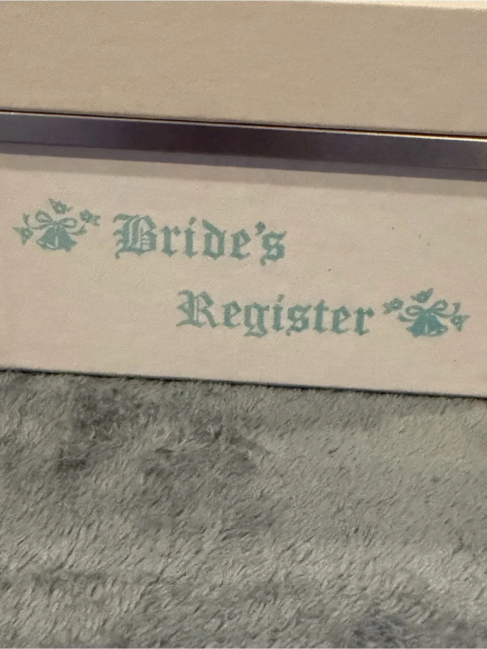 Vintage Brides Register The Brides File Box Wedding Original Dividers Papers
